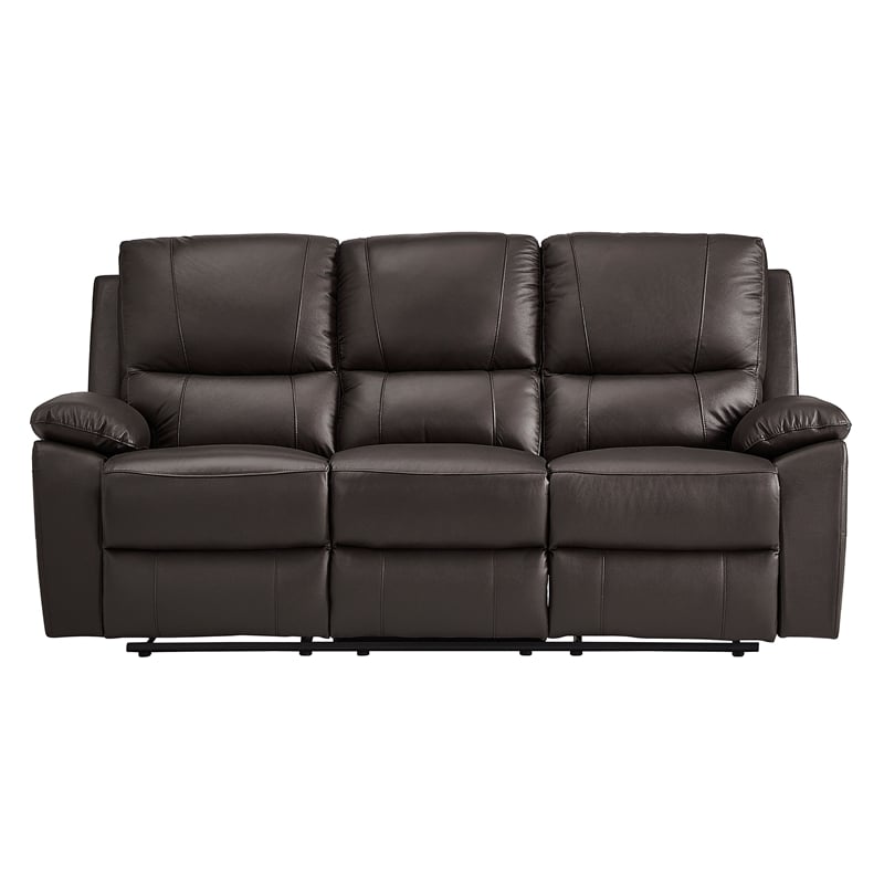 Lexicon Dawson Faux leather 2-Piece Manual Reclining Sofa Set in Brown