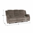 Lexicon Jarita Microfiber 2-Piece Manual Reclining Sofa Set in Chocolate