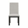 Lexicon Orem Wood and Fabric Dining Room Chairs in Antique Black (Set of 2)