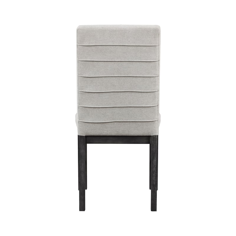 Lexicon Orem Wood and Fabric Dining Room Chairs in Antique Black (Set of 2)