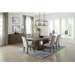 Lexicon Brookings Wood and Fabric Dining Room Chairs in Brown (Set of 2)