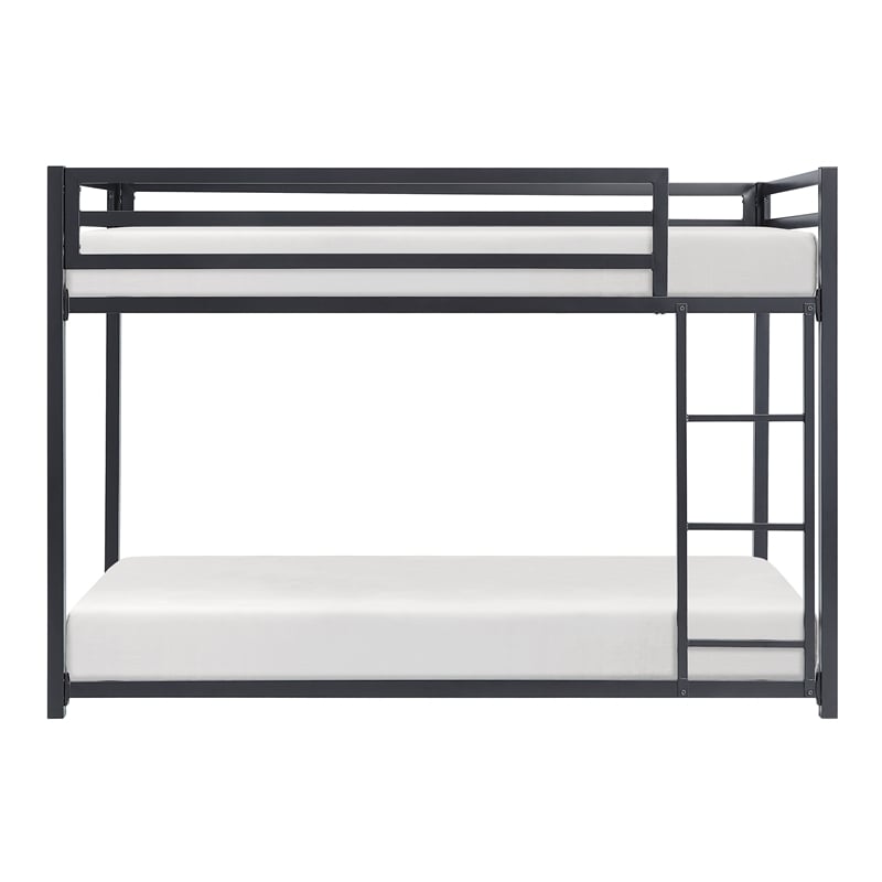 Lexicon Jovie Twin over Twin Metal Bunk Bed in Black