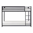 Lexicon Jovie Twin over Twin Metal Bunk Bed in Black