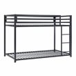 Lexicon Jovie Twin over Twin Metal Bunk Bed in Black