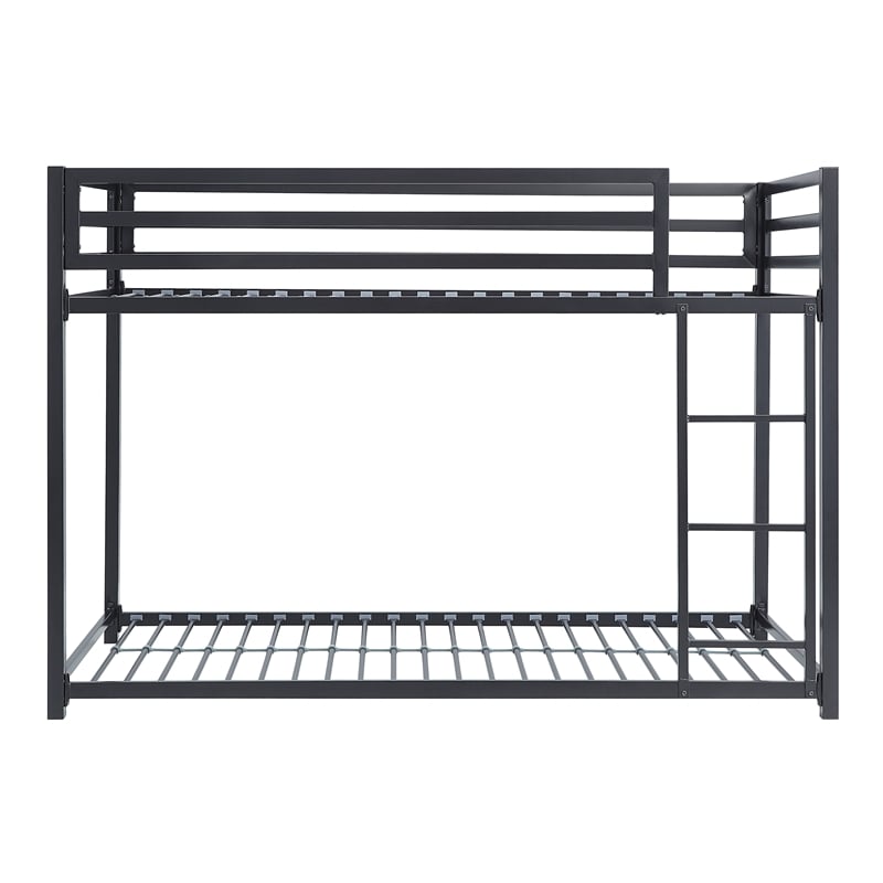 Lexicon Jovie Twin over Twin Metal Bunk Bed in Black