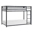 Lexicon Jovie Twin over Twin Metal Bunk Bed in Black