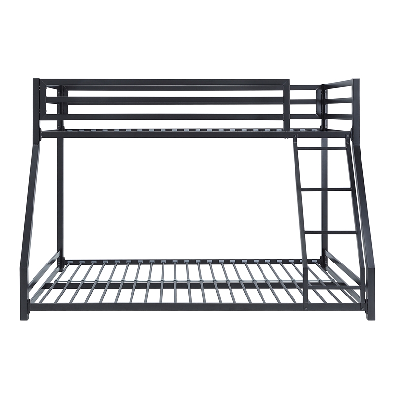 Lexicon Jovie Twin over Full Metal Bunk Bed in Black