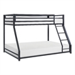 Lexicon Jovie Twin over Full Metal Bunk Bed in Black