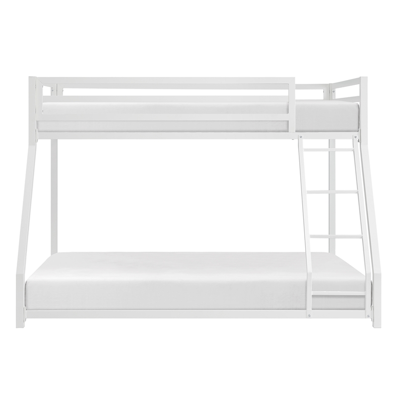 Lexicon Jovie Twin over Full Metal Bunk Bed in White
