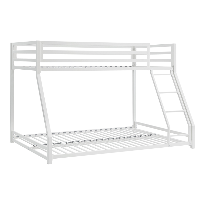 Lexicon Jovie Twin over Full Metal Bunk Bed in White