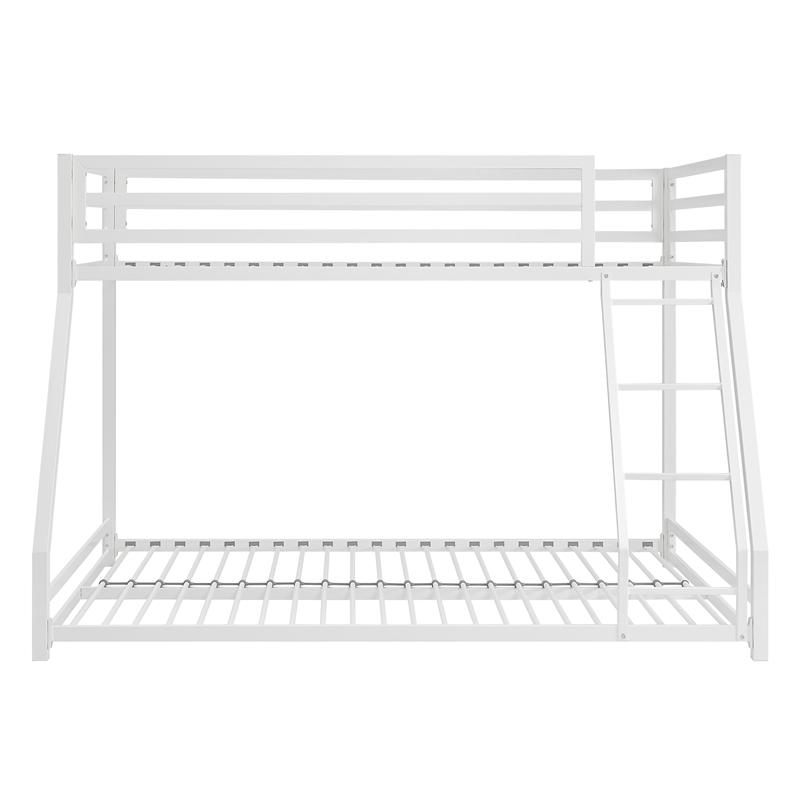 Lexicon Jovie Twin over Full Metal Bunk Bed in White