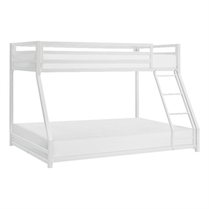 Lexicon Jovie Twin over Full Metal Bunk Bed in White