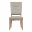Lexicon Aberdeen 5-Piece Wood and Fabric Dining Set in Light Oak/ Beige