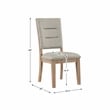 Lexicon Aberdeen 5-Piece Wood and Fabric Dining Set in Light Oak/ Beige