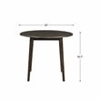 Lexicon Rutland 5-Piece Wood and Faux Leather Dining Set in Black