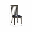 Lexicon Rutland 5-Piece Wood and Faux Leather Dining Set in Black