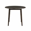 Lexicon Rutland 5-Piece Wood and Faux Leather Dining Set in Black