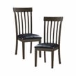 Lexicon Rutland 5-Piece Wood and Faux Leather Dining Set in Black