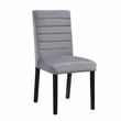 Lexicon Andreas Wood and Velvet Upholstery Dining Side Chair in Gray (Set of 2)
