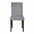 Lexicon Andreas Wood and Velvet Upholstery Dining Side Chair in Gray (Set of 2)