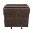 Lexicon Proctor Microfiber Manual Rocker Reclining Chair in Brown