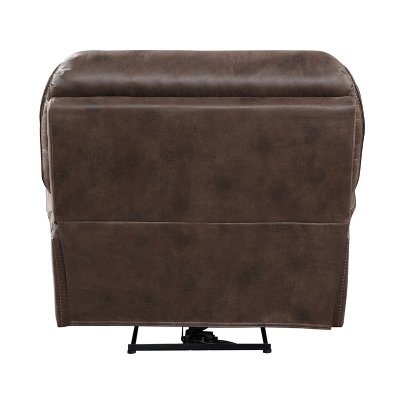 Lexicon Proctor Microfiber Power Reclining Chair in Brown