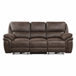 Lexicon Proctor Microfiber Power Double Reclining Sofa in Brown