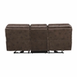 Lexicon Proctor Microfiber Power Double Reclining Sofa in Brown