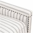 Lexicon Landrum Fabric Upholstery Reclining Chair in Beige & Gray Striped
