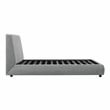 Lexicon Alford Chenille Upholstery Eastern King Platform Bed in Gray