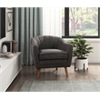 Lexicon Cutler Fabric Upholstered Accent Chair in Charcoal