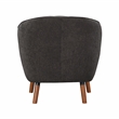 Lexicon Cutler Fabric Upholstered Accent Chair in Charcoal