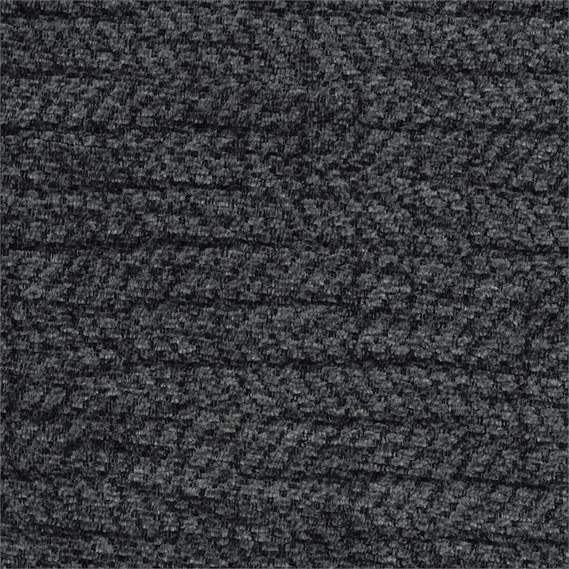 Lexicon Nutmeg Chenille Upholstered Double Reclining Sofa in Charcoal Gray