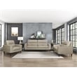 Lexicon Lewes Leather Match Chair in Latte