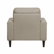 Lexicon Lewes Leather Match Chair in Latte