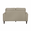 Lexicon Lewes 2-Piece Leather Match Sofa Set in Latte