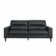 Lexicon Lewes Leather Match Sofa in Black