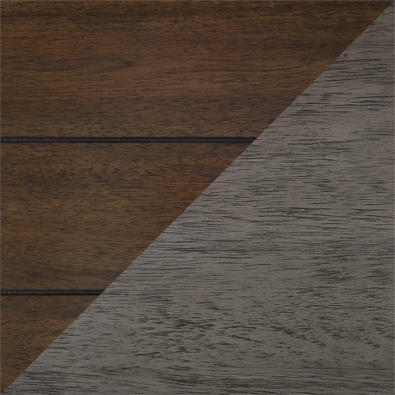 Lexicon Tigard Wood Counter Height Table in Cherry and Gray
