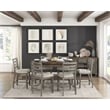 Lexicon Tigard Wood Counter Height Table in Cherry and Gray