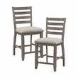 Lexicon Tigard 5-Piece Wood Counter Height Dining Set in Cherry and Gray
