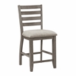 Lexicon Tigard 5-Piece Wood Counter Height Dining Set in Cherry and Gray