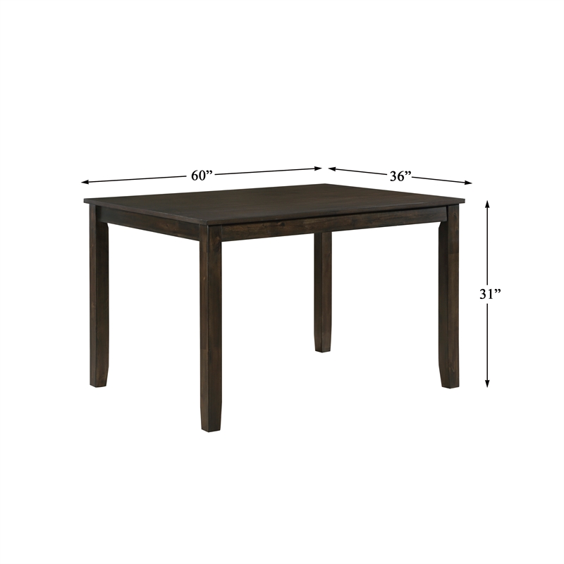 Lexicon Challis 7-Piece Wood and Fabric Dining Set in Dark Cherry