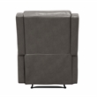 Lexicon Durant Faux Leather Manual Recliner Chair in Gray