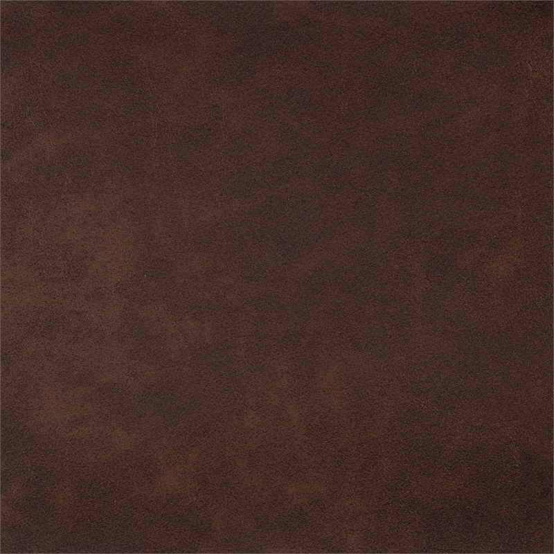 Lexicon Newnan Faux Leather Swivel Glider Manual Reclining Chair in Brown