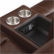 Lexicon Newnan 2-Piece Faux Leather Manual Reclining Sofa Set in Brown