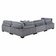 Lexicon Traverse 4-Piece Corduroy Upholstered Modular Sectional in Gray