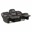 Lexicon Gainesville 2-Piece Microfiber Manual Reclining Sofa Set in Chocolate