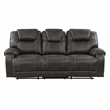 Lexicon Gainesville 2-Piece Microfiber Manual Reclining Sofa Set in Chocolate