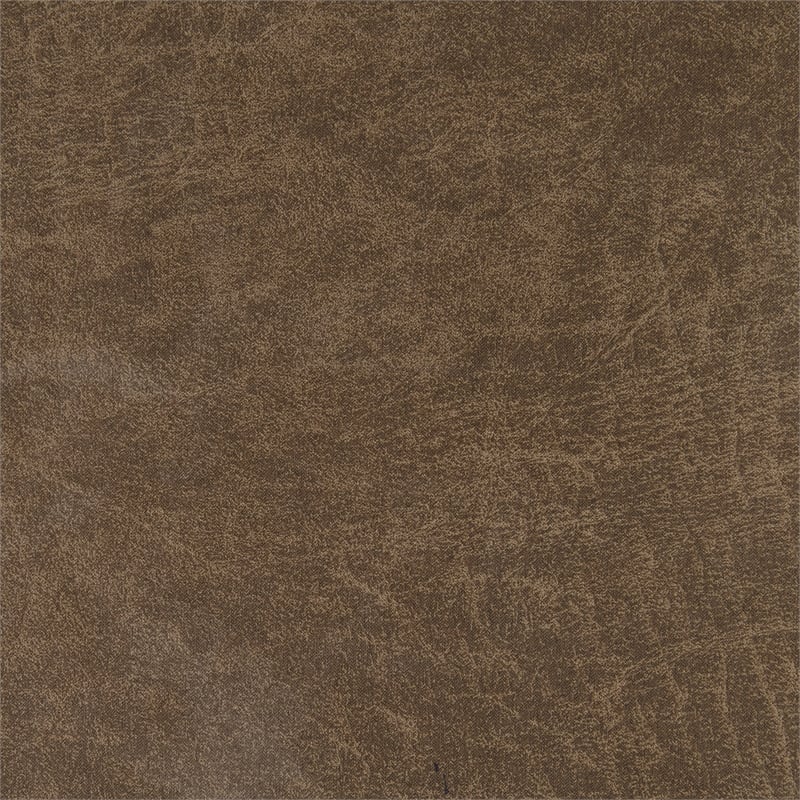 Lexicon Glendale Polished Microfiber Double Manual Reclining Sofa in Brown