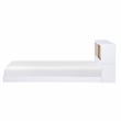Lexicon Asker Wood Twin Bookcase Bed in 2-Tone Finish (White and Natural)